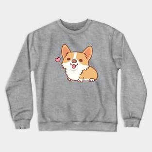 Cute Smiling Corgi Dog Crewneck Sweatshirt